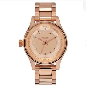 NWT NIXON FACET 38 women's watch Rose Gold